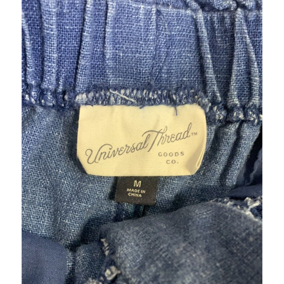 Universal Thread Shorts Womens Medium M Linen Rayon Boho Denim Jeans Shorts - Picture 4 of 9